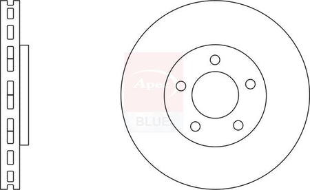 Apec Blue SDK6742 Brake Disc - 1