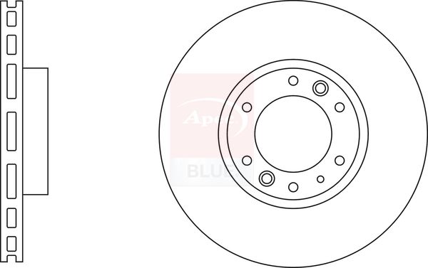Apec Blue SDK6754 Brake Disc - 1