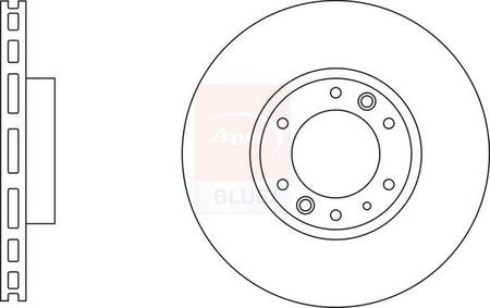 Apec Blue SDK6754 Brake Disc - 1