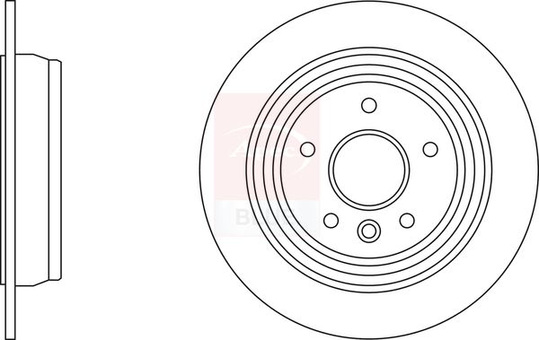 Apec Blue SDK6756 Brake Disc - 1