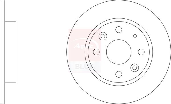 Apec Blue SDK6769 Brake Disc - 1