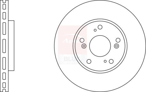Apec Blue SDK6774 Brake Disc - 1
