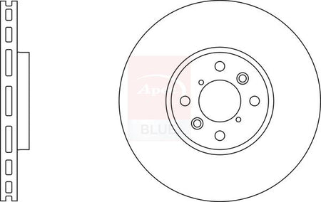 Apec Blue SDK6777 Brake Disc - 1