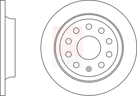 Apec Blue SDK6780 Brake Disc - 1