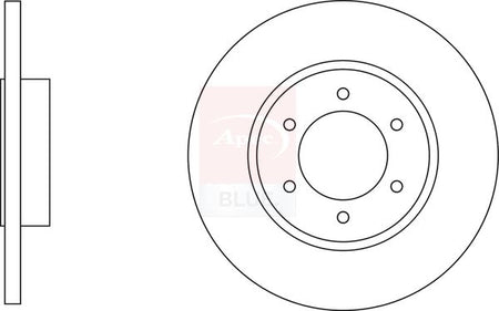Apec Blue SDK6788 Brake Disc - 1