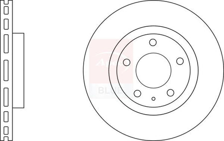 Apec Blue SDK6791 Brake Disc - 1