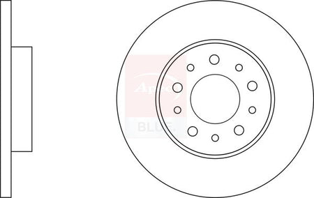 Apec Blue SDK6796 Brake Disc - 1