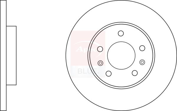 Apec Blue SDK6798 Brake Disc - 1