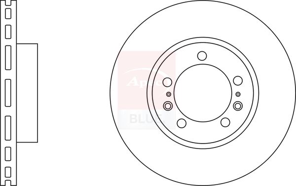 Apec Blue SDK6803 Brake Disc - 1