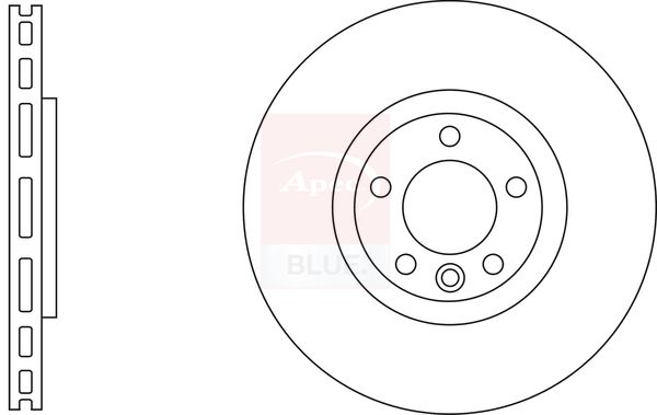 Apec Blue SDK6807 Brake Disc - 1