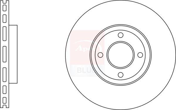 Apec Blue SDK6808 Brake Disc - 1