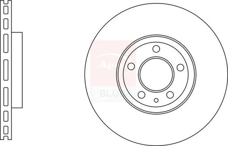 Apec Blue SDK6809 Brake Disc - 1