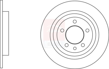 Apec Blue SDK6811 Brake Disc - 1
