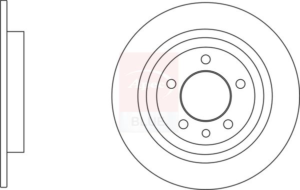 Apec Blue SDK6811 Brake Disc - 1