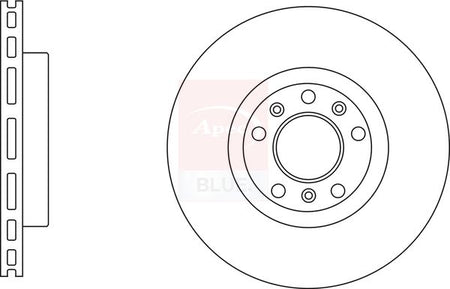 Apec Blue SDK6814 Brake Disc - 1