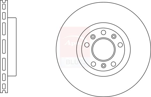 Apec Blue SDK6814 Brake Disc - 1