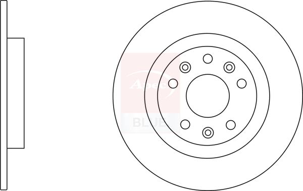 Apec Blue SDK6815 Brake Disc - 1