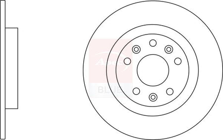 Apec Blue SDK6815 Brake Disc - 1