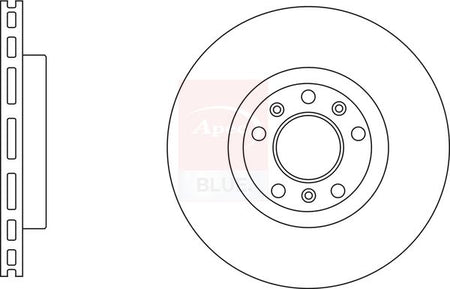 Apec Blue SDK6819 Brake Disc - 1