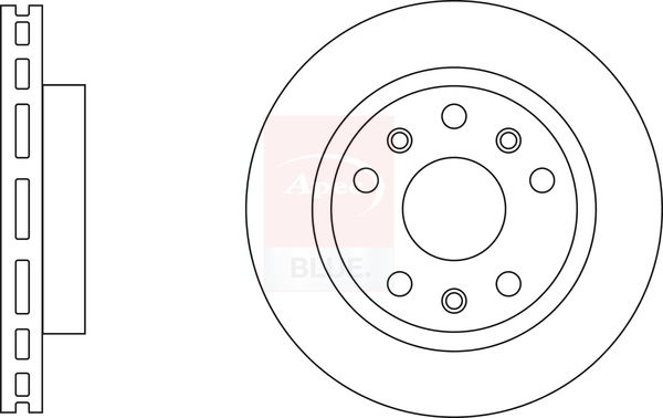 Apec Blue SDK6822 Brake Disc - 1
