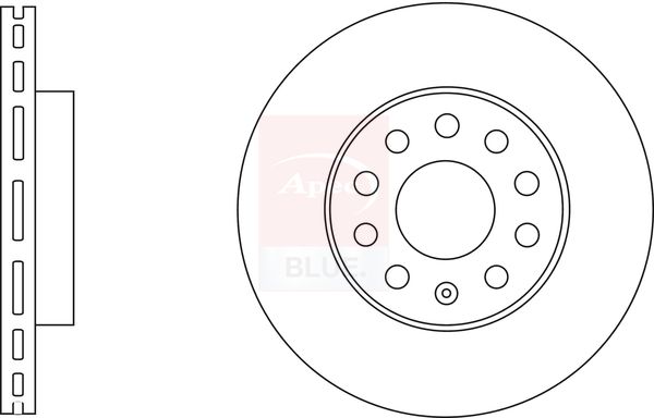 Apec Blue SDK6828 Brake Disc - 1