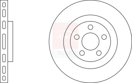 Apec Blue SDK6829 Brake Disc - 1