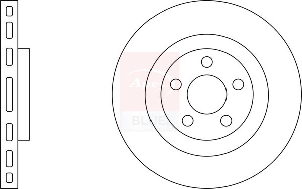Apec Blue SDK6829 Brake Disc - 1