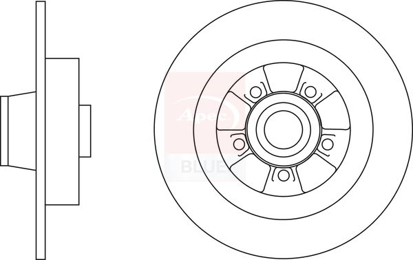 Apec Blue SDK6835 Brake Disc - 1