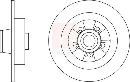 Apec Blue SDK6835 Brake Disc - 1