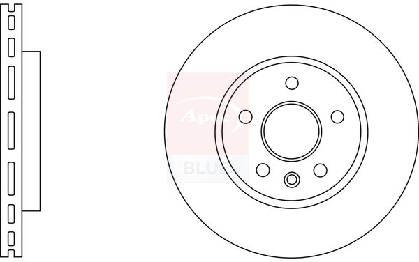 Apec Blue SDK6836 Brake Disc - 1