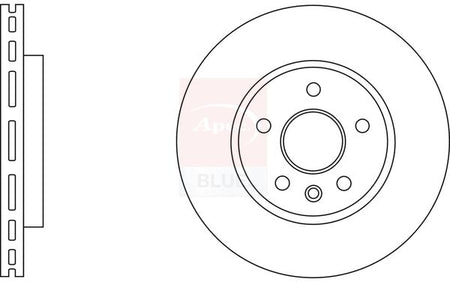 Apec Blue SDK6836 Brake Disc - 1