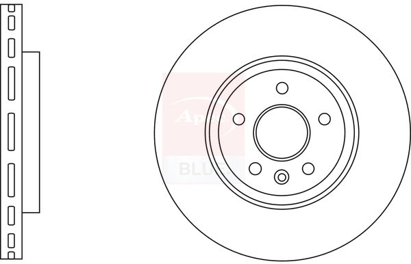 Apec Blue SDK6837 Brake Disc - 1
