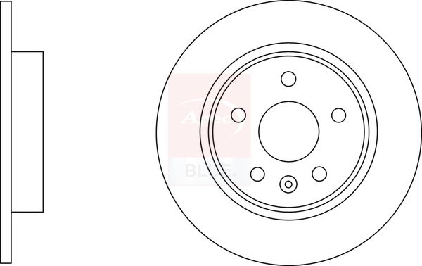 Apec Blue SDK6838 Brake Disc - 1