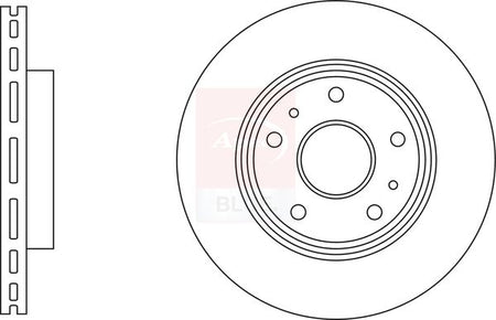 Apec Blue SDK6839 Brake Disc - 1