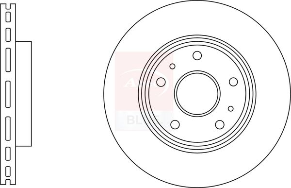 Apec Blue SDK6839 Brake Disc - 1