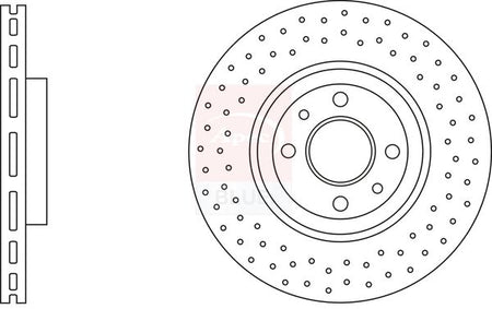 Apec Blue SDK6851 Brake Disc - 1