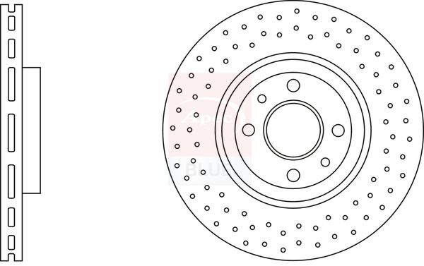 Apec Blue SDK6851 Brake Disc - 1