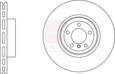 Apec Blue SDK6854 Brake Disc - 1