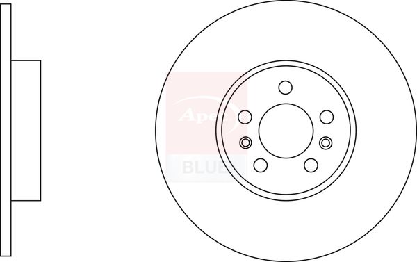 Apec Blue SDK6856 Brake Disc - 1