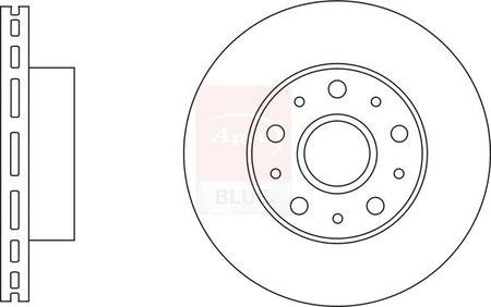 Apec Blue SDK6857 Brake Disc - 1