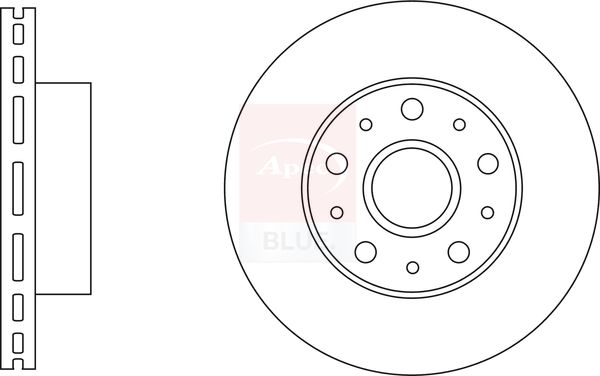 Apec Blue SDK6857 Brake Disc - 1