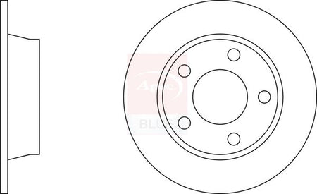 Apec Blue SDK6866 Brake Disc - 1