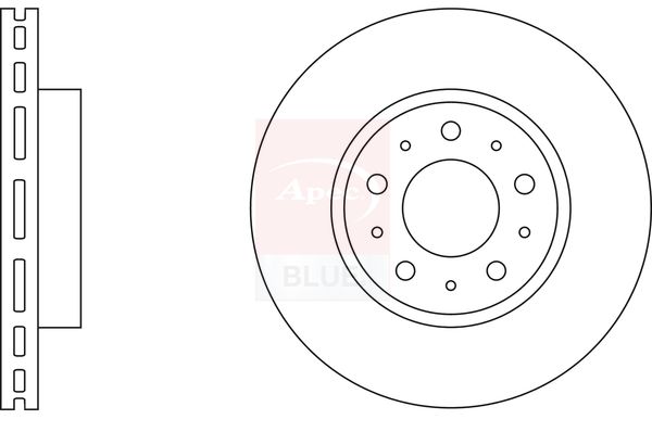 Apec Blue SDK6880 Brake Disc - 1