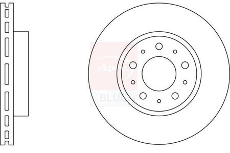 Apec Blue SDK6880 Brake Disc - 1