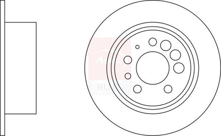 Apec Blue SDK6884 Brake Disc - 1
