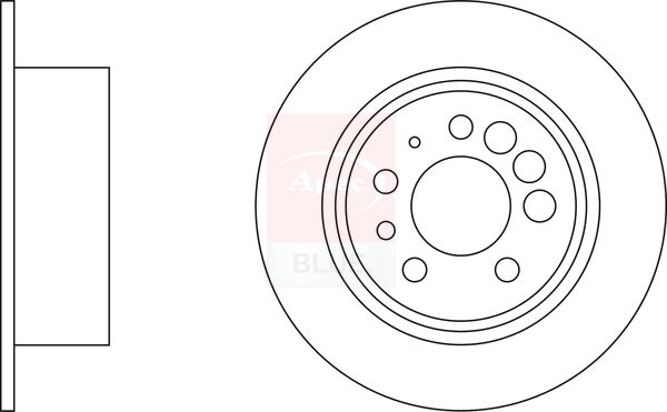 Apec Blue SDK6884 Brake Disc - 1