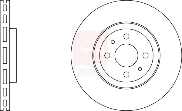 Apec Blue SDK6892 Brake Disc - 1
