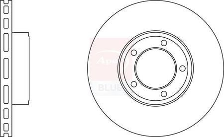 Apec Blue SDK6896 Brake Disc - 1