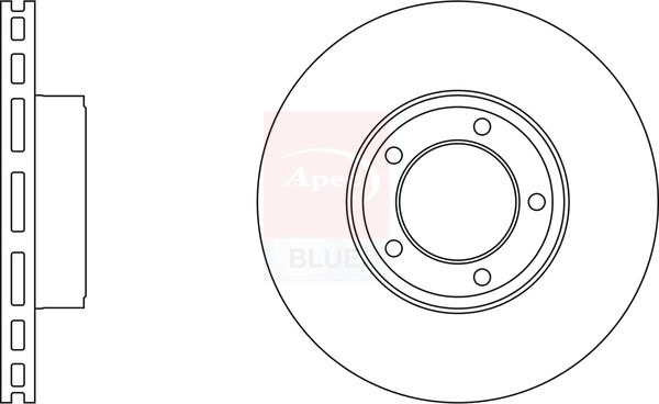 Apec Blue SDK6896 Brake Disc - 1