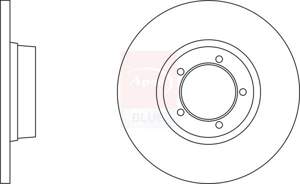 Apec Blue SDK6899 Brake Disc - 1
